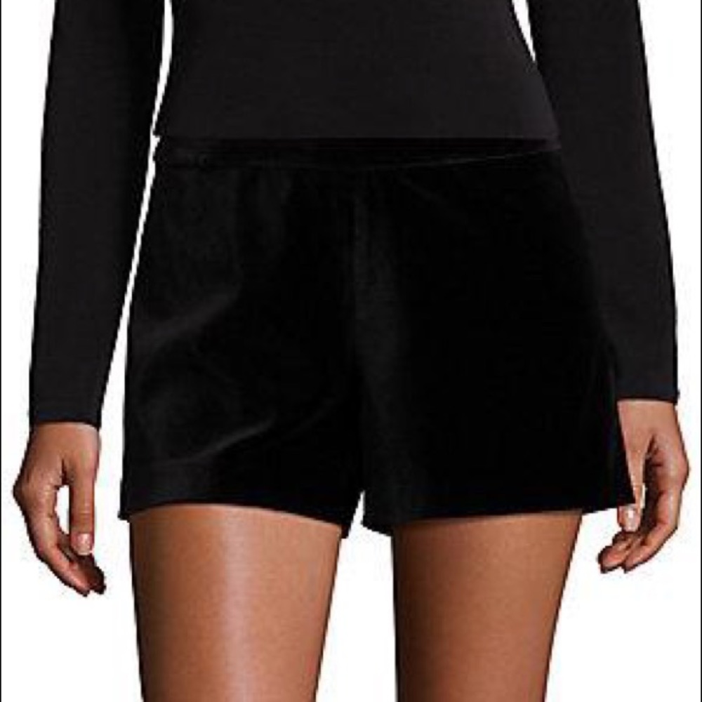 The Reformation velvet shorts